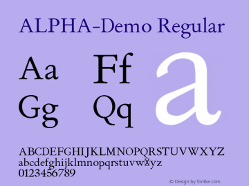 ALPHA-Demo Regular Version 5.00  Sábado 7 Junio 2003图片样张