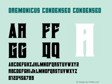 Daemonicus Condensed Version 2.0; 2019; initial release图片样张