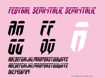 Fedyral Semi-Italic Version 3.0; 2019图片样张