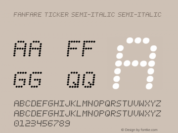 Fanfare Ticker Semi-Italic Version 1.1; 2019图片样张