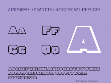 Justice Outline Straight Version 1.0; 2015图片样张