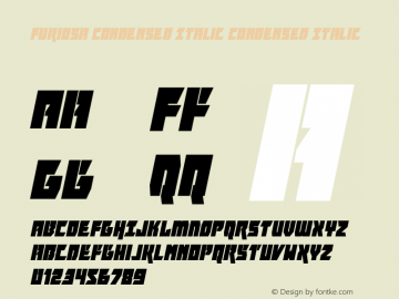 Furiosa Condensed Italic Version 1.0; 2019图片样张