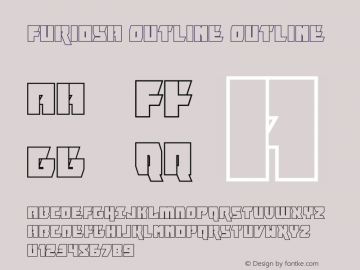 Furiosa Outline Version 1.0; 2019 Font Sample