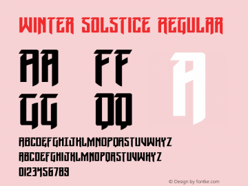 Winter Solstice Version 1.0; 2014图片样张