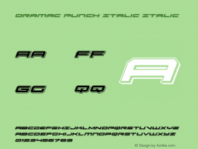 Oramac Punch Italic Version 2.0; 2016图片样张