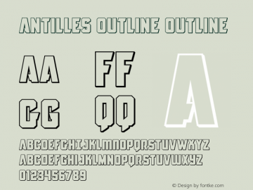 Antilles Outline Version 2.0; 2015图片样张