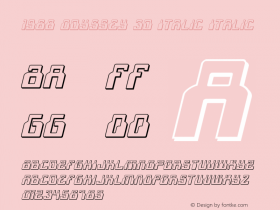 1968 Odyssey 3D Italic Version 1.0; 2015图片样张