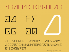 Tracer Version 3.0; 2015 Font Sample