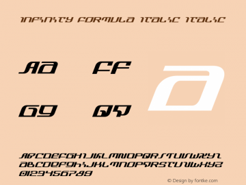 Infinity Formula Italic Version 2.0; 2018图片样张