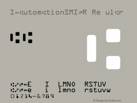 IDAutomationSMICR Regular Version 3.07 2003 Font Sample