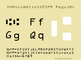 IDAutomationSMICR Regular Version 6.08 2006 Font Sample