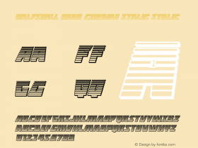 Halfshell Hero Chrome Italic Version 1.0; 2013图片样张