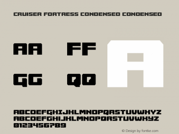 Cruiser Fortress Condensed Version 1.0; 2016图片样张