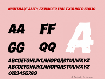 Nightmare Alley Expanded Ital Version 1.0; 2015图片样张