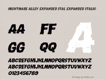 Nightmare Alley Expanded Ital Version 1.0; 2015图片样张