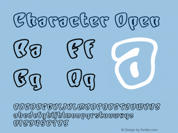 Character Open Macromedia Fontographer 4.1J 01.1.23图片样张