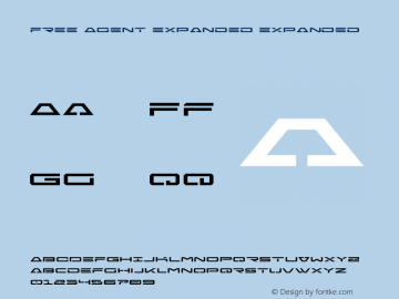 Free Agent Expanded Version 2.0; 2015 Font Sample