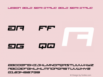 Legion Bold Semi-Italic Version 4.0; 2015图片样张