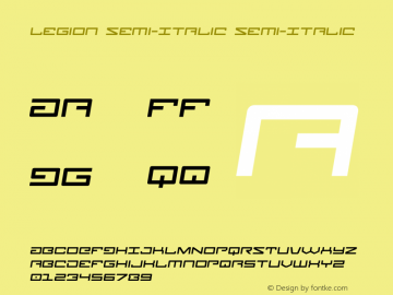 Legion Semi-Italic Version 4.0; 2015图片样张