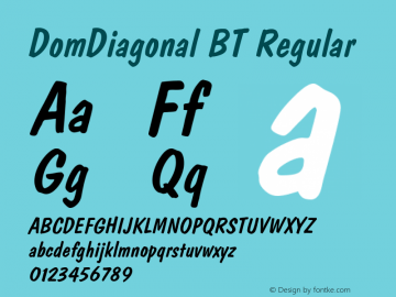 DomDiagonal BT Regular mfgpctt-v4.4 Dec 22 1998图片样张