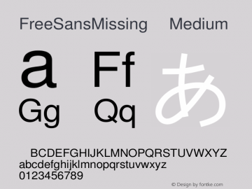 Free Sans Missing A Version $Revision: 1.27 $图片样张