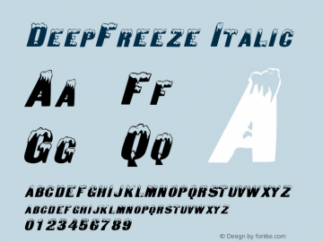 DeepFreeze Italic Rev. 003.000图片样张