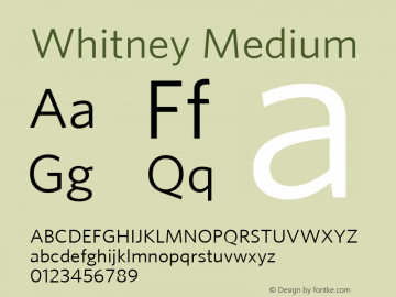 Whitney-Book 001.000 Font Sample