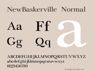 NewBaskerville Cyrillic 1.0 Thu May 27 20:40:30 1993图片样张