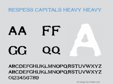 Respess Capitals Heavy Heavy Version 1.00 Font Sample