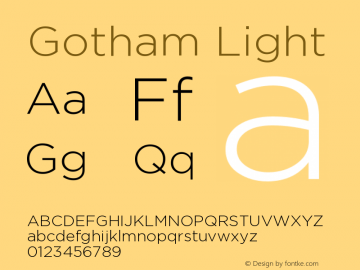 Gotham-Light Version 1.200图片样张