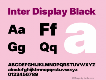 Inter Display Black Version 3.015;git-7f5c04026图片样张