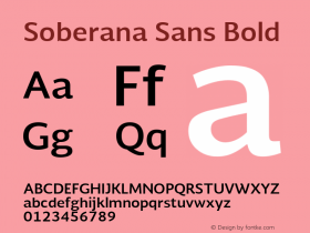 Soberana Sans Light Bold Version 1.000 Font Sample