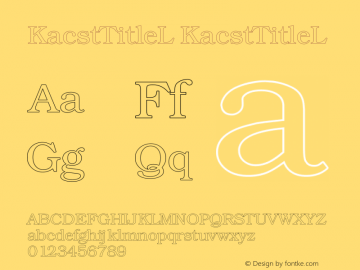 KacstTitleL KacstTitleL 1 Font Sample