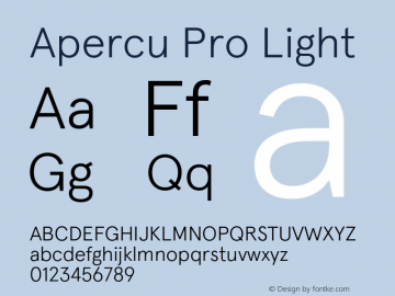 ApercuPro-Light Version 5.002 | wf-rip DC20190315图片样张