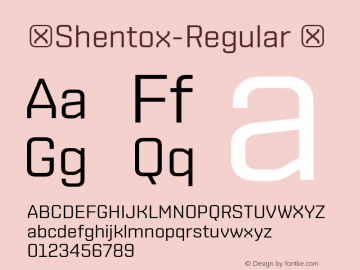 ☞Shentox-Regular Version 1.000;com.myfonts.emtype.shentox.regular.wfkit2.k4gx Font Sample