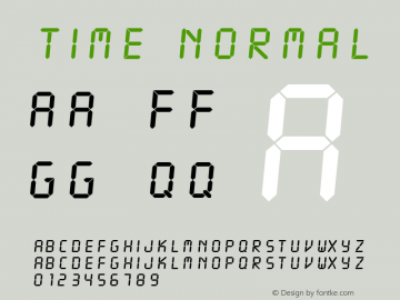 Time Normal Altsys Fontographer 4.1 1/10/95图片样张