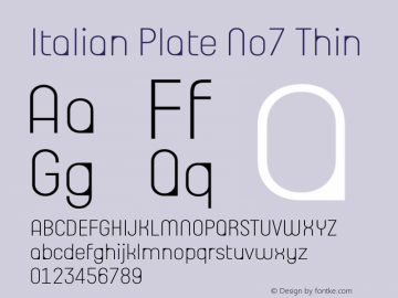 Italian Plate No7 Thin Version 1.1图片样张