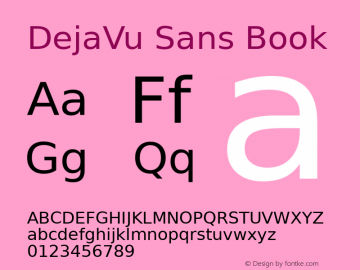 DejaVu Sans Version 2.35 Font Sample