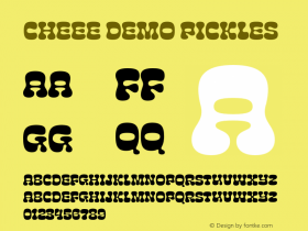 Cheee Demo Pickles Version 1.000;PS 1.3;hotconv 16.6.54;makeotf.lib2.5.65590 Font Sample