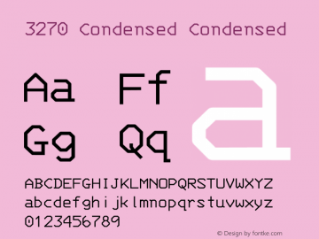 3270 Condensed Version 2.1.0图片样张