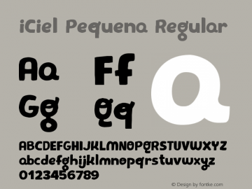 iCielPequena Version 1.00 November 10, 2014, initial release图片样张