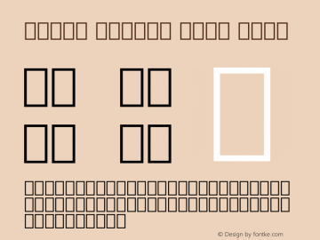 Droid Arabic Kufi Bold Version 1.00 Font Sample