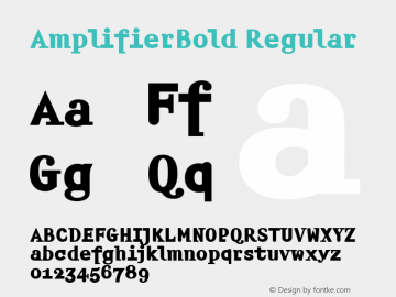 AmplifierBold Macromedia Fontographer 4.1.5 4/19/02图片样张