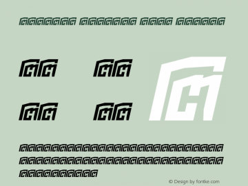 Niladri Russian Bold Italic Version 1.00 Designed by Niladri Shekhar Bala图片样张