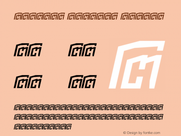 Niladri Russian Italic Version 1.00 Designed by Niladri Shekhar Bala Font Sample
