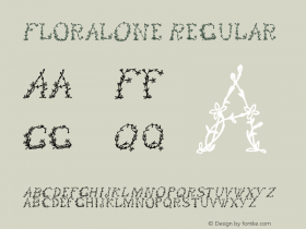 FloralOne Regular 1.0 2003-08-02 Font Sample