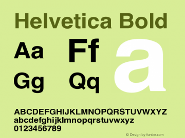 Helvetica Bold Version 1.000;PS 001.000;hotconv 1.0.70;makeotf.lib2.5.58329 Font Sample