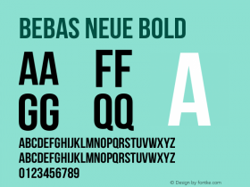 Bebas Neue Bold Version 1.300图片样张