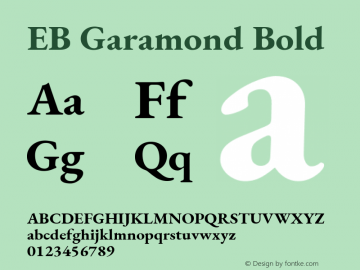 EB Garamond Bold Version 1.000; ttfautohint (v1.8.2) Font Sample