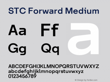 STC Forward Medium Version 1.000图片样张